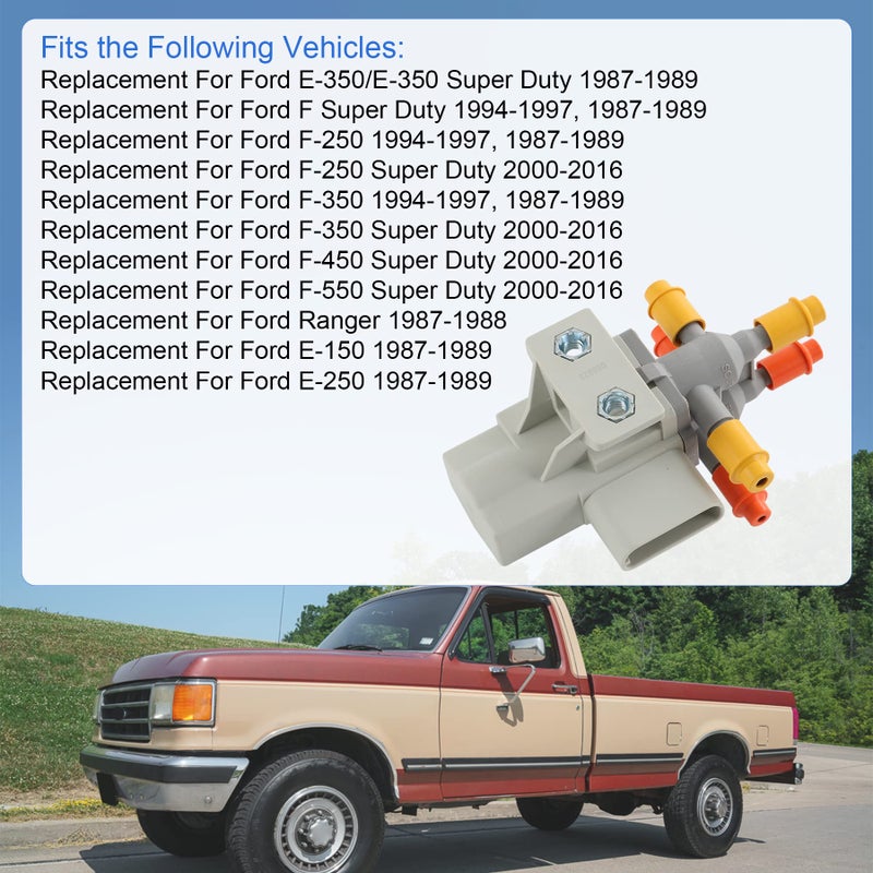 JDMSPEED New 6 Port Fuel Tank Selector Valve Replacement For Ford F250 F350 Super Duty E150 E250 E350 F450 F550 Ranger 6.0L/6.4L/6.7L/7.3L Diesel 6C3Z9189A, 6C3Z-9189-A, F5TB-9F271-AA, 6005966 - Image 2